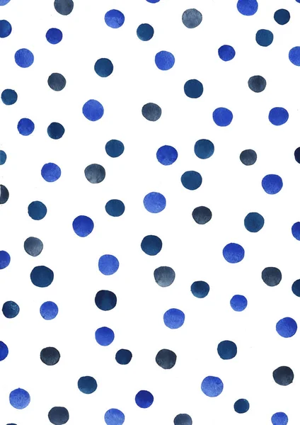 Polka Dot Watercolor Hand Painting Background Decoration Artwork — Stock Photo, Image