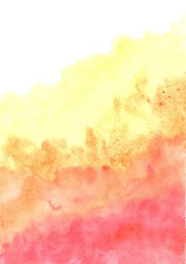 Soyut sarı ve turuncu renkli tarla suluboya el boyası Sonbahar ve yaz festivali dekorasyonu için arka plan.