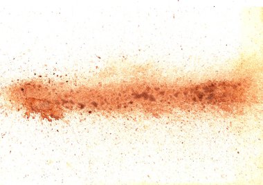 Kağıt arkaplanda soyut kahverengi suluboya sıçraması.