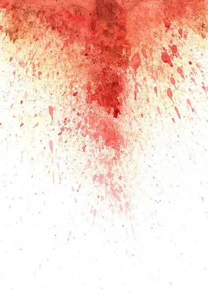 Абстрактный Красный Коричневый Цвет Акварели Всплеск Бумажном Фоне — стоковое фото