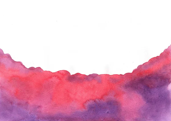 Abstrato Grunge Vermelho Violeta Aquarela Mão Pintura Fundo Para Decoração — Fotografia de Stock