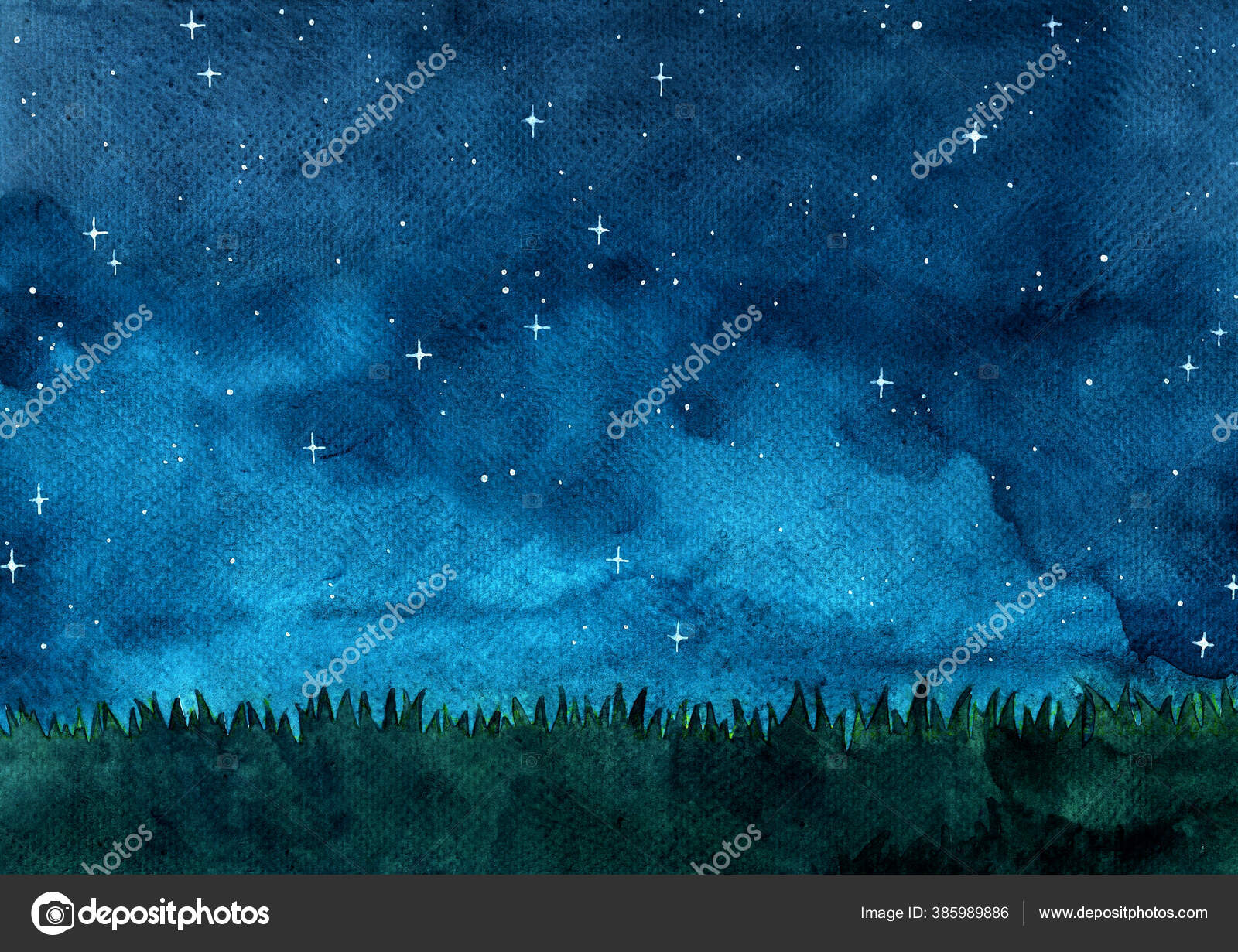 有夜空水彩画背景 图库照片 C Tobeelife 有夜空水彩画背景 图库照片 C Tobeelife