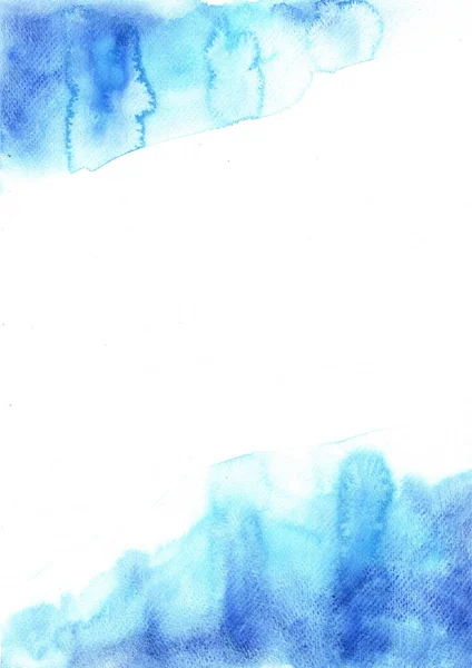 Αφηρημένη Grunge Μπλε Ακουαρέλα Χέρι Ζωγραφική Φόντο Για Διακόσμηση — Φωτογραφία Αρχείου