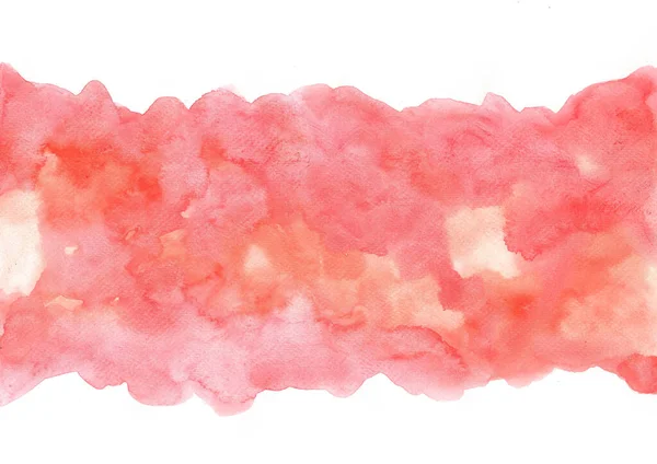 Abstract Roze Perzik Aquarel Hand Schilderen Achtergrond Voor Decoratie Valentijnsdag — Stockfoto