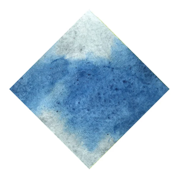 Absztrakt Szürke Indigó Kék Négyzet Akvarell Kézi Festészet Banner Dekoráció — Stock Fotó