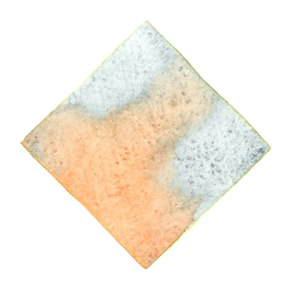 Soyut Gri Kum Kahverengi Kare Suluboya Boyası Süsleme Için Pankart — Stok fotoğraf