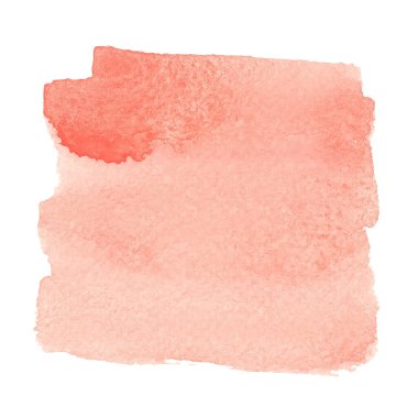 Soyut şeftali rengi fırça darbesi alanı suluboya el boyası dekorasyon afişi