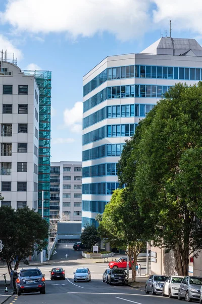 Auckland Neuseeland August 2019 Blick Die Short Street Zum Zolldienstgebäude — Stockfoto