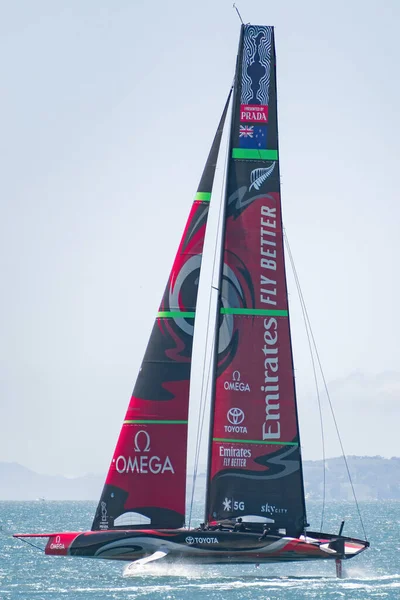 Auckland Nouvelle Zélande Novembre 2019 Vue Voilier Hydroptère Team New Photos De Stock Libres De Droits