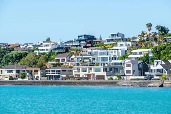 Auckland Neuseeland November 2019 Blick Auf Häuser Wasser Bucklands Beach — Stockfoto