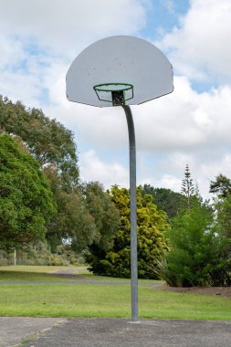 Shelly Beach Parkı 'nda basketbol potası manzarası