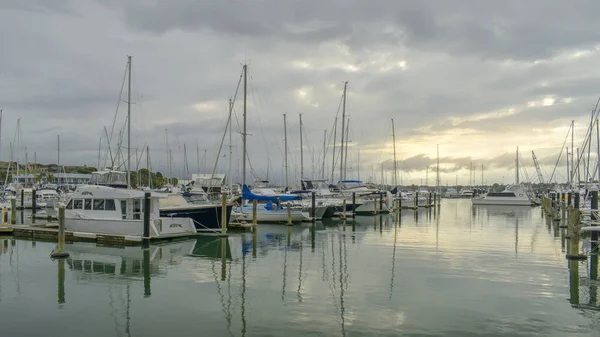 Auckland Neuseeland März 2019 Blick Auf Den Yachthafen Half Moon — Stockfoto