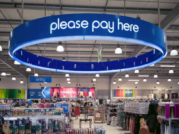 오클랜드 뉴질랜드 2019 View Plese Pay Here Sign Kmart — 스톡 사진