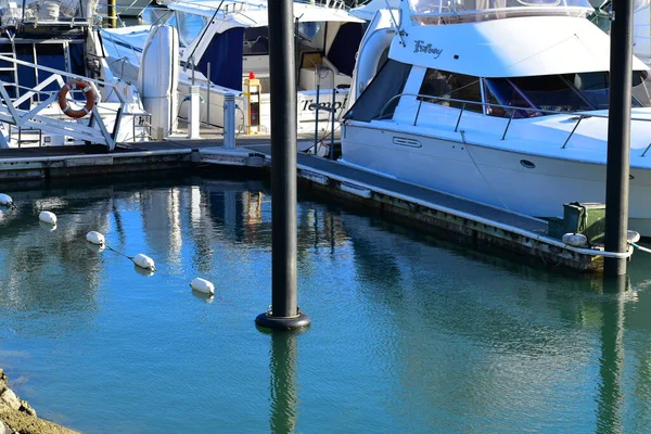 오클랜드 뉴질랜드 2020 Half Moon Bay Marina Boat — 스톡 사진