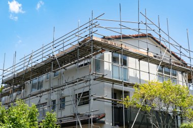 Auckland / Yeni Zelanda - 4 Aralık 2019: Orta Auckland 'daki tipik evler