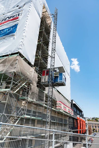 Auckland Neuseeland Dezember 2019 Blick Auf Den Baustellenaufzug — Stockfoto