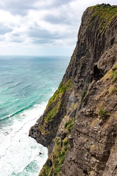 Vue Falaise Verticale Depuis Belvédère — Photo