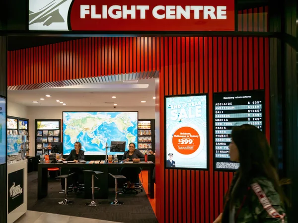 Auckland New Zealand View Flight Centre Ticket Travel Agency Office — 스톡 사진