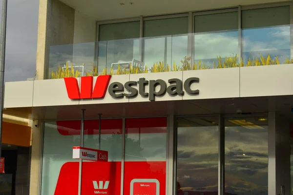 Auckland Zéland 2020 Június Westpac Bankfiók Megtekintése Heliers Ben Stock Fotó