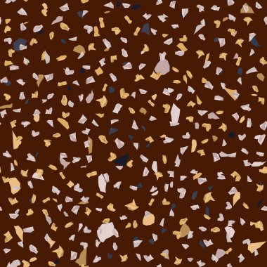  Kusursuz soyut terrazzo deseni. Tekstil veya kitap kapakları için yaratıcı illüstrasyon, imalat, duvar kağıtları, baskı, hediye paketi, döşeme