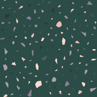  Kusursuz soyut terrazzo deseni. Tekstil veya kitap kapakları için yaratıcı illüstrasyon, imalat, duvar kağıtları, baskı, hediye paketi, döşeme