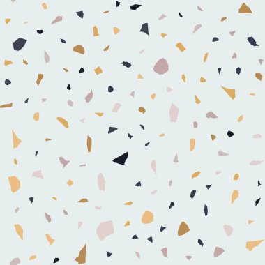  Kusursuz soyut terrazzo deseni. Tekstil veya kitap kapakları için yaratıcı illüstrasyon, imalat, duvar kağıtları, baskı, hediye paketi, döşeme
