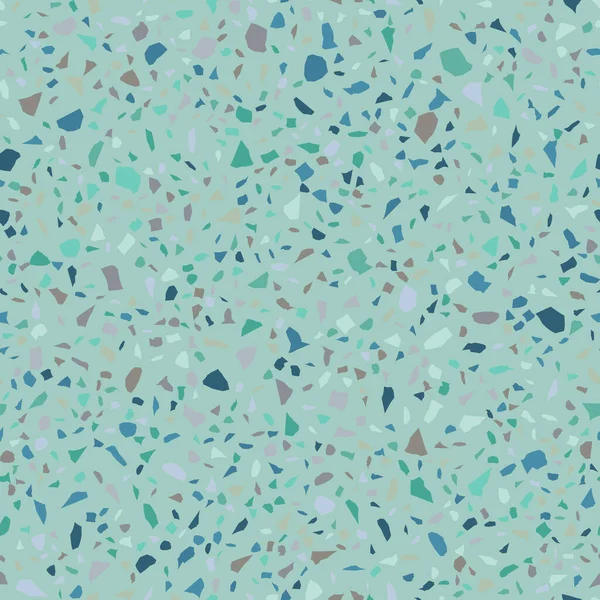 Abstracte Confetti Achtergrond Naadloos Terrazzo Patroon — Stockvector