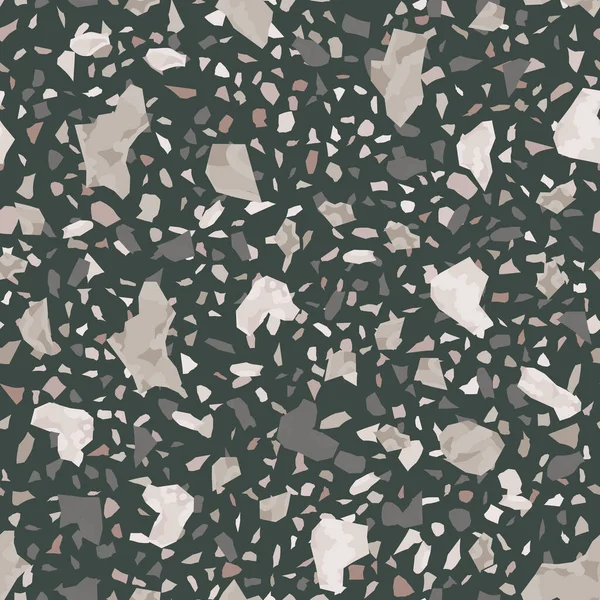 Abstracte Confetti Achtergrond Naadloos Terrazzo Patroon — Stockvector