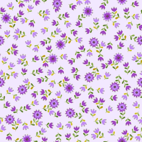 Просто Симпатичный Узор Маленьких Цветках Цветочный Фон Текстиля Обложек Книг — стоковый вектор