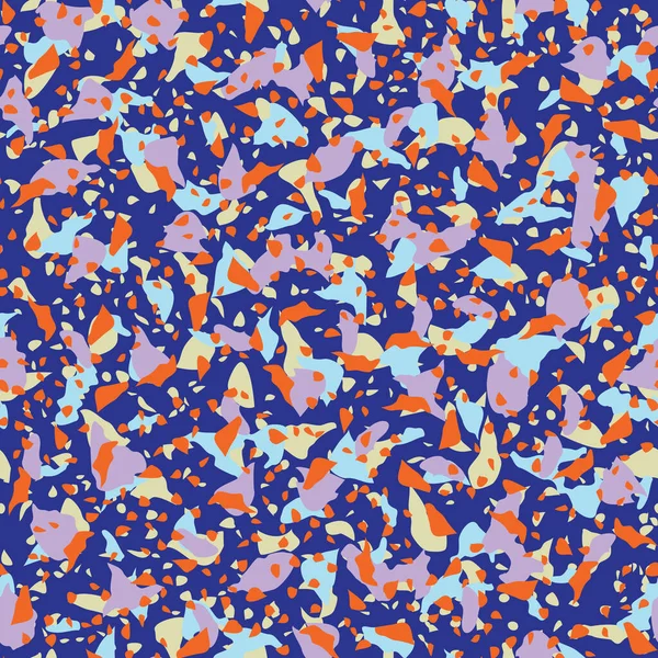 Terrazzo Vloeren Vector Naadloos Patroon Textuur Van Vloer Bestaande Uit — Stockvector