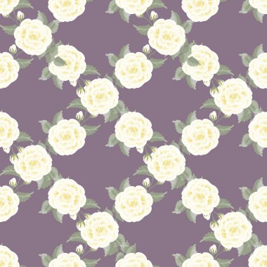  Çiçek desenli, tek bir resim taklidiyle. Gül çiçekleriyle kusursuz halk deseni. Eski tarz arka plan. Tekstil, duvar kağıdı, kapaklar, yüzey, baskı, hediye paketi, dekupaj.