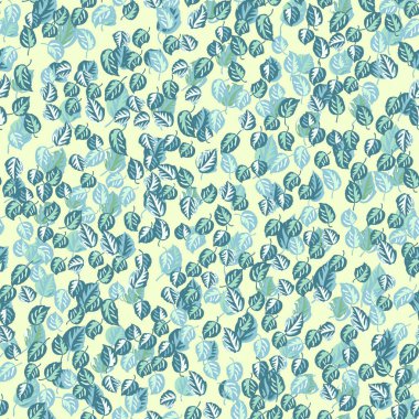  Sonbahar yapraklarının eko baskısı. Kül yapraklarında, huş ağacında, kusursuz çiçek deseni. Kumaş, kumaş tasarımı, kapaklar, imalat, duvar kağıtları, baskı, hediye paketi ve yapıştırma kitabı için basit bir arkaplan.