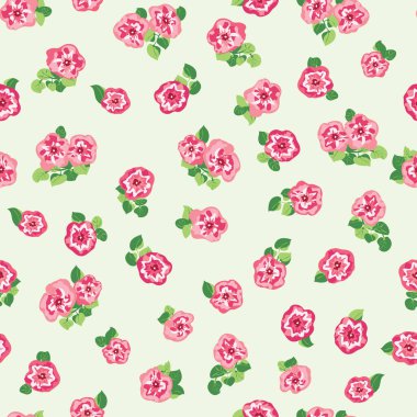 Şirin petunyalardan oluşan küçük çiçeklerle harika, pürüzsüz bir sınır. Düzenli olarak. Ev tekstil, iç mekan, çarşaf için çiçek arkaplan.