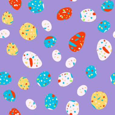 Kusursuz soyut terrazzo deseni. Tekstil veya kitap kapakları için yaratıcı illüstrasyon, imalat, duvar kağıtları, baskı, hediye paketi, döşeme