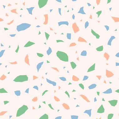 Kusursuz soyut terrazzo deseni. Tekstil veya kitap kapakları için yaratıcı illüstrasyon, imalat, duvar kağıtları, baskı, hediye paketi, döşeme