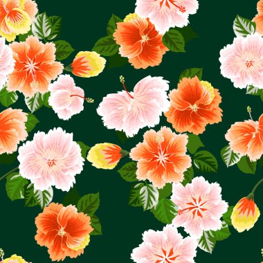 Küçük ölçekli sevimli amber çiçekleri içinde kusursuz bir desen. Tekstil, kumaş imalatı, duvar kağıdı, kapaklar, yüzey, baskı, hediye paketi, koleksiyon defteri, dekupaj.