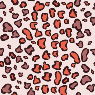 Hayvan izi, leopar derisi pürüzsüz desen. Moda renkleri