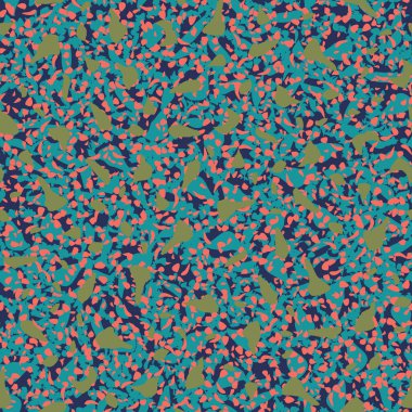 Terrazzo döşeme vektörü kusursuz desen. Zeminin dokusu, farklı bir taştan oluşmuş..