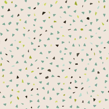 Terrazzo döşeme vektörü kusursuz desen. Zeminin dokusu, farklı bir taştan oluşmuş..