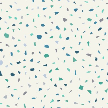 Terrazzo döşeme vektörü kusursuz desen. Zeminin dokusu, farklı bir taştan oluşmuş..