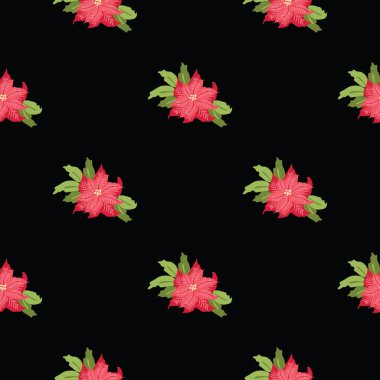 Basit küçük çiçekli kusursuz çiçek deseni. Millefleur tarzı. Tekstil, duvar kağıdı, kapaklar, yüzey, yazdırma, paketleme, kupür defteri, dekupaj için bitki arkaplanı. 