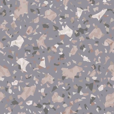 Kusursuz soyut terrazzo deseni. Tekstil veya kitap kapakları için yaratıcı illüstrasyon, imalat, duvar kağıtları, baskı, hediye paketi, döşeme