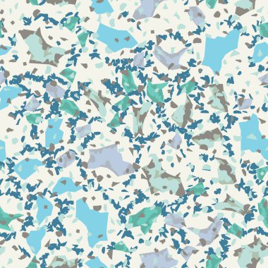 Kusursuz soyut terrazzo deseni. Tekstil veya kitap kapakları için yaratıcı illüstrasyon, imalat, duvar kağıtları, baskı, hediye paketi, döşeme