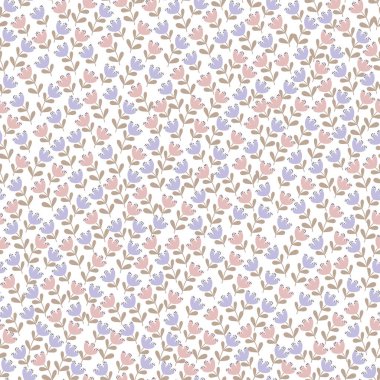 Küçük güzel çiçeklerdeki kusursuz desen. Güzel buketler. Özgürlük stili Millefleur 'lar. Tekstil, duvar kâğıdı, desen dolguları, kapaklar, yüzey, baskı, paket, hatıra defteri, dekupaj.