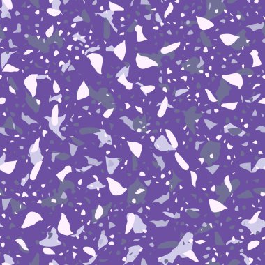 Terrazzo döşeme vektörü kusursuz desen. Zeminin dokusu, farklı bir taştan oluşmuş.. 