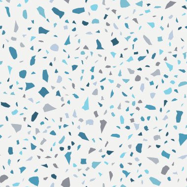 Terrazzo döşeme vektörü kusursuz desen. Zeminin dokusu, farklı bir taştan oluşmuş.. 
