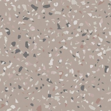 Terrazzo döşeme vektörü kusursuz desen. Zeminin dokusu, farklı bir taştan oluşmuş.. 