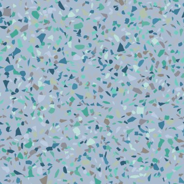 Terrazzo döşeme vektörü kusursuz desen. Zeminin dokusu, farklı bir taştan oluşmuş.. 