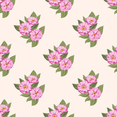 Küçük bahçe çiçekleri içinde kusursuz parlak desenler. Millefleur. Tekstil, duvar kağıdı, kapaklar, yüzey, baskı, hediye paketi, hatıra defteri, dekupaj