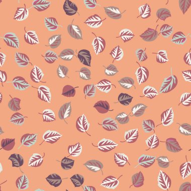  Sonbahar yapraklarının eko baskısı. Kusursuz çiçek deseni. Kumaş, kumaş tasarımı, kapaklar, imalat, duvar kağıtları, baskı, hediye paketi ve yapıştırma kitabı için basit bir arkaplan.
